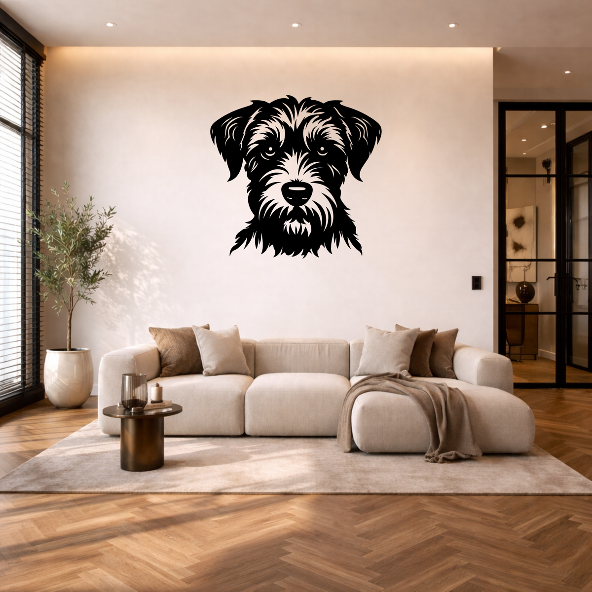 Schnoodle muurdecoratie van staal