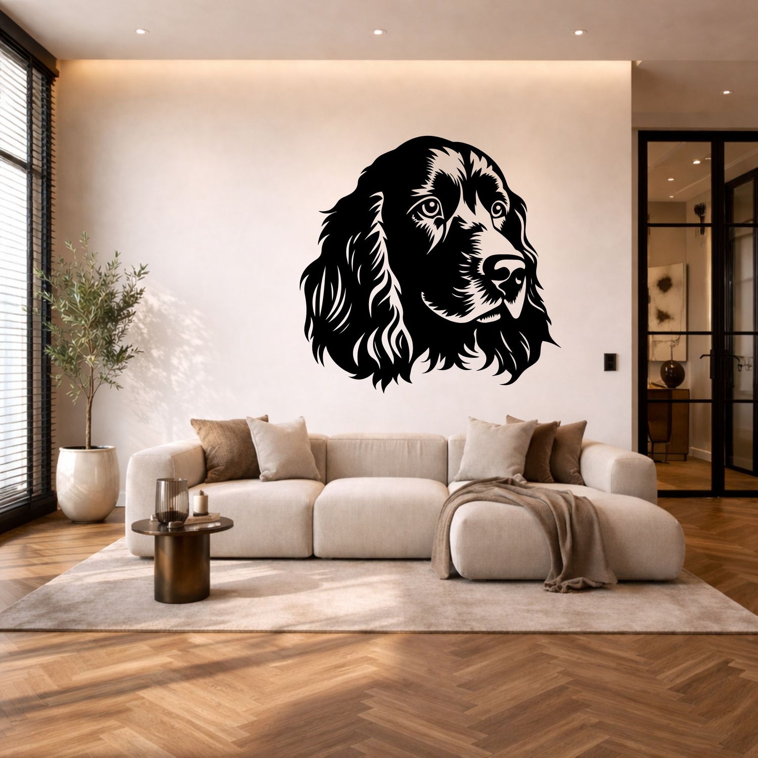 Boykin spaniël stalen wanddecoratie – hondenkop staal | Wand Staal