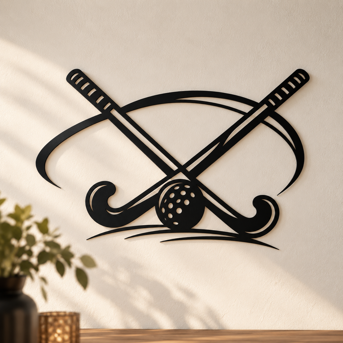 Hockey muurdecoratie van staal